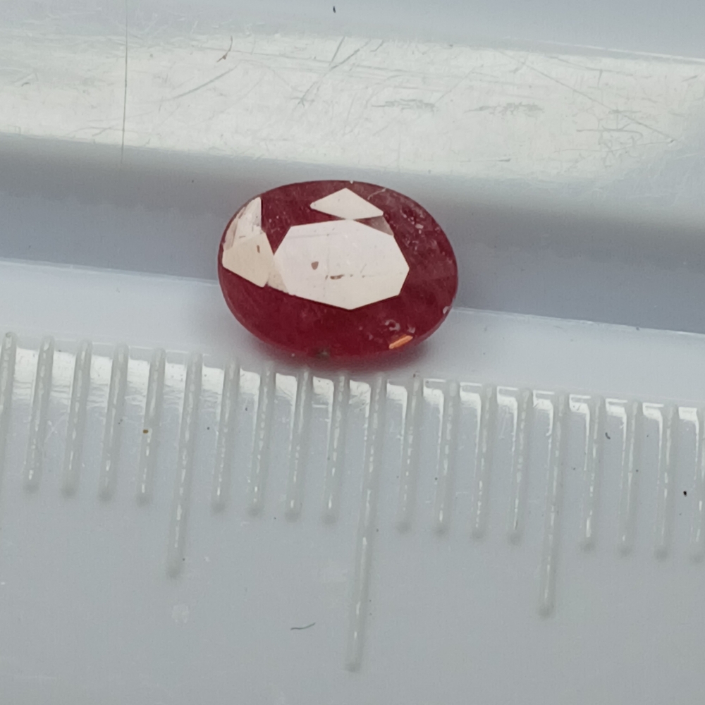Oval Red Ruby Gemstone 7x5mm